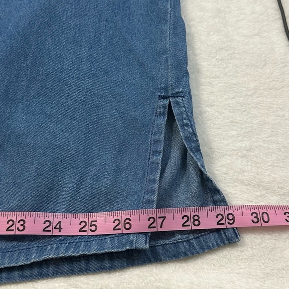 Vintage Giraffe Denim Shirt Women’s Size 2X Blue Safari Embroidered Medium Wash - Picture 3 of 16